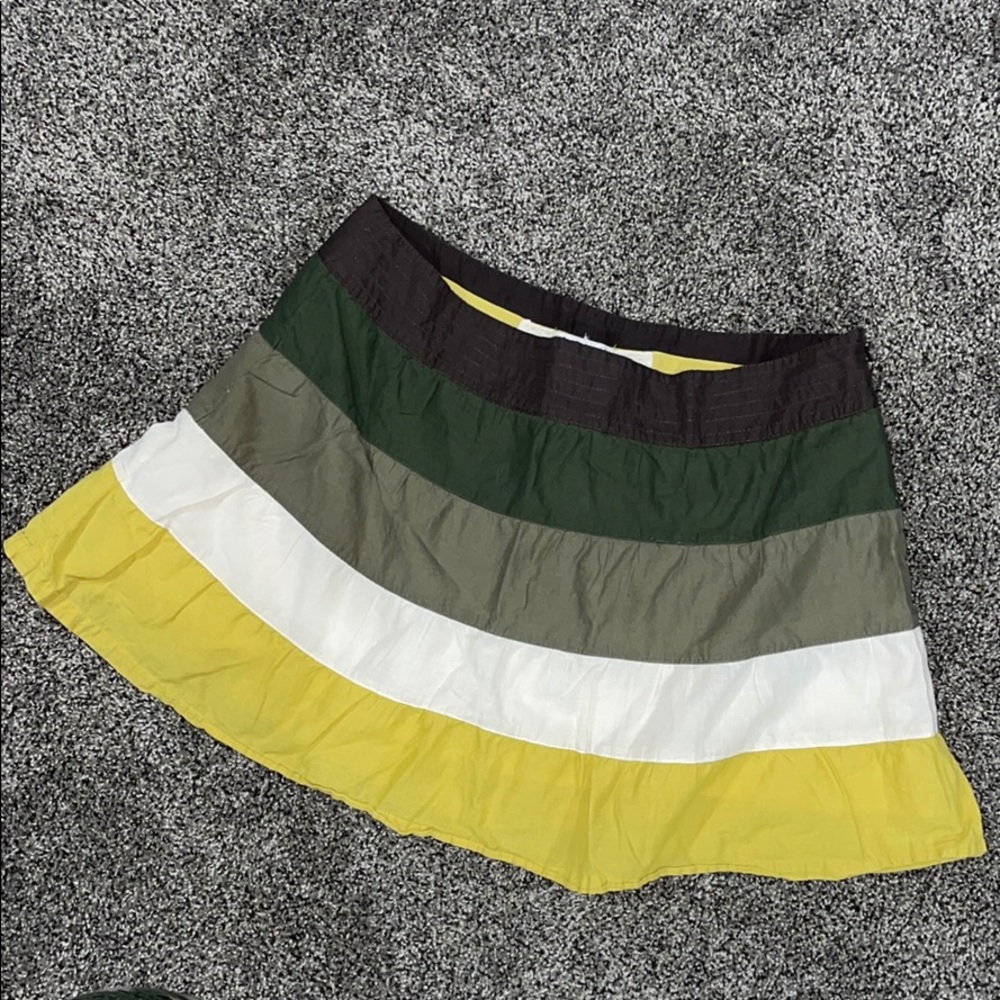 American Eagle color block skirt flowy with shell
